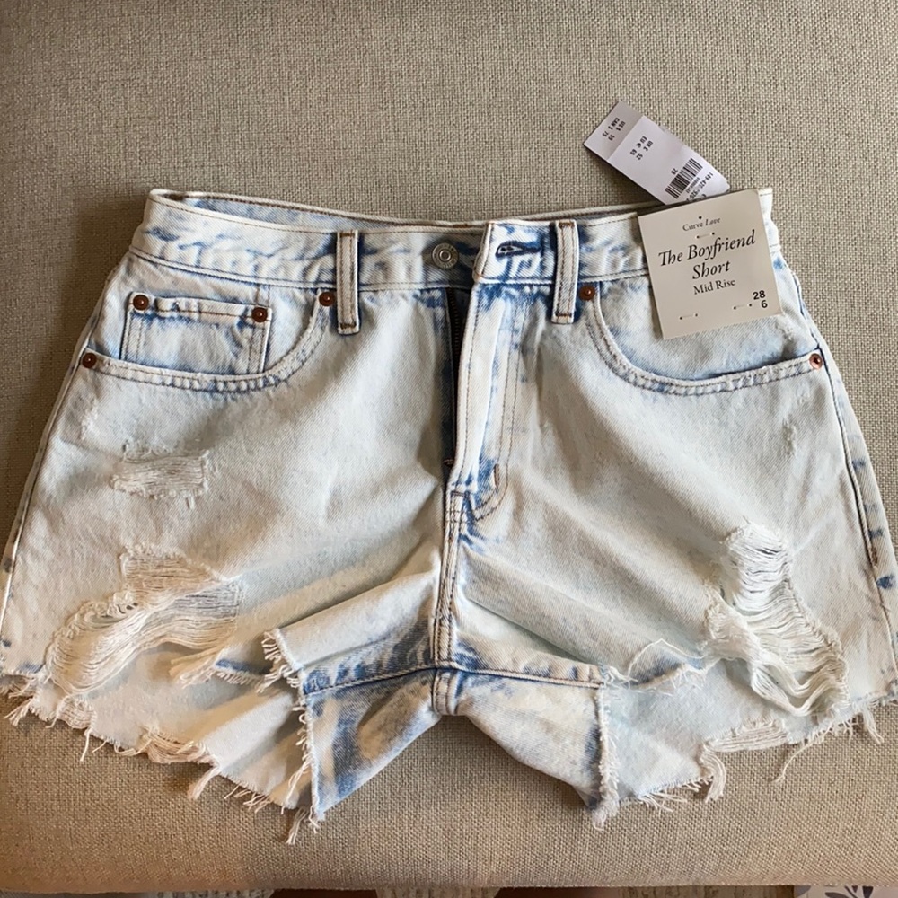 Abercrombie Light Wash Jean Shorts